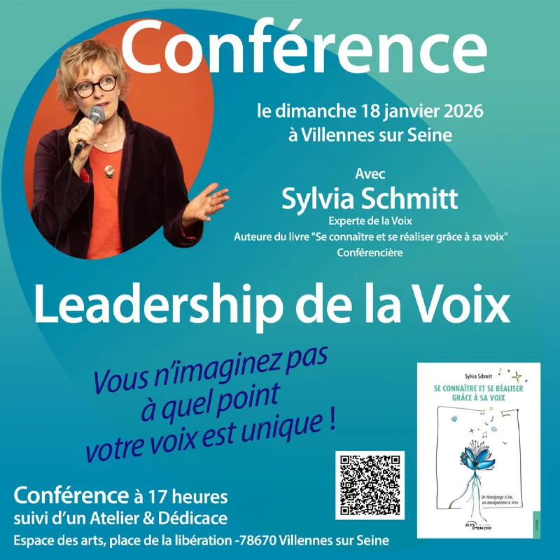 Leadership de la voix : une conférence inspirante avec Sylvia Schmitt à Villennes-sur-Seine